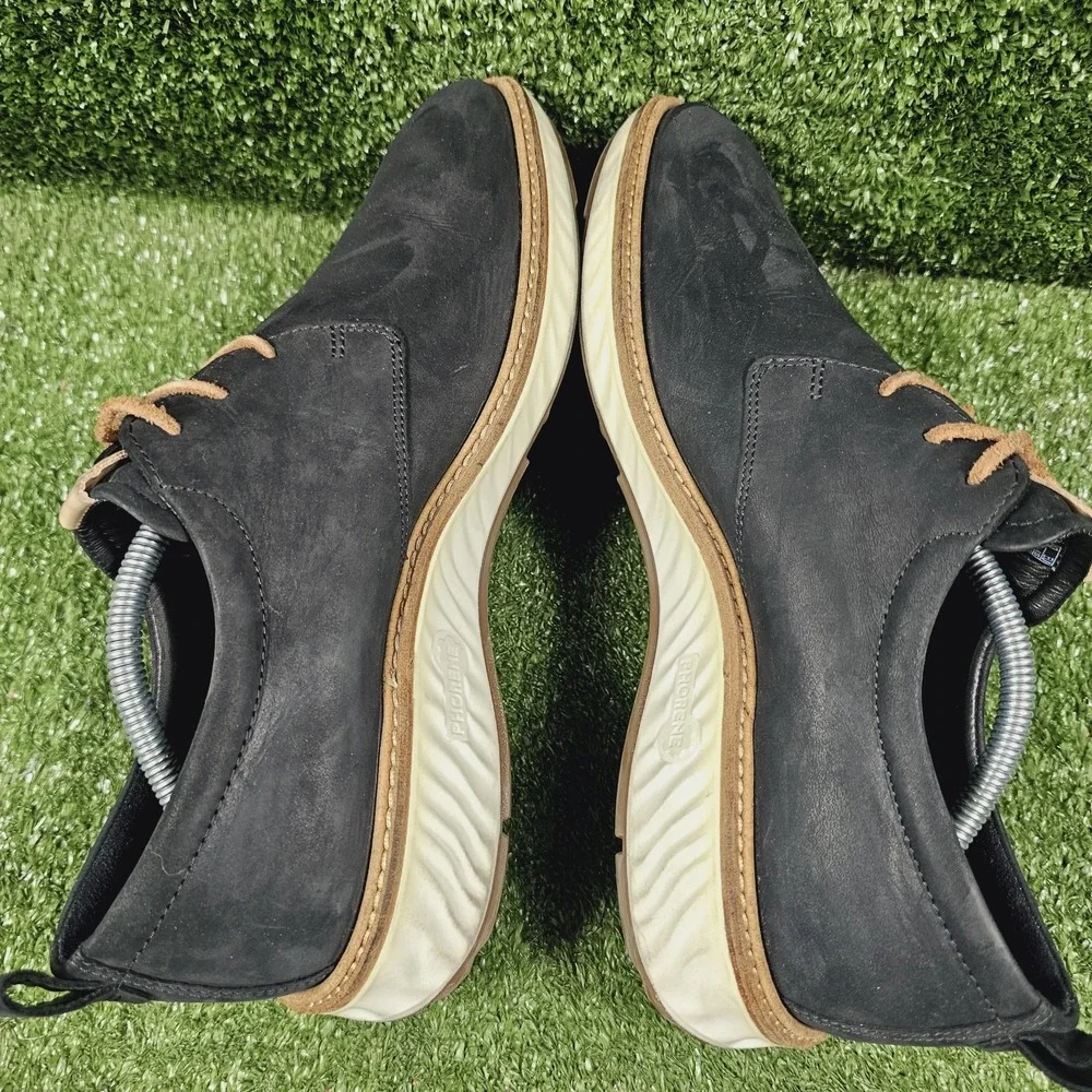 ECCO ST.1 Hybrid Black Nubuck Leather Derby Casual Sneakers Mens 43 US Size 9
